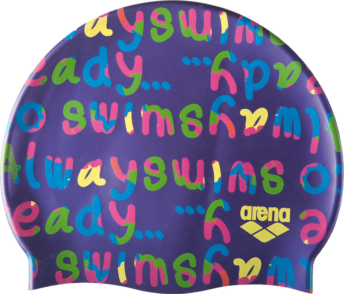 Шапочка для плавания детская Arena Print Jr, цвет: фиолетовый. 94171 981