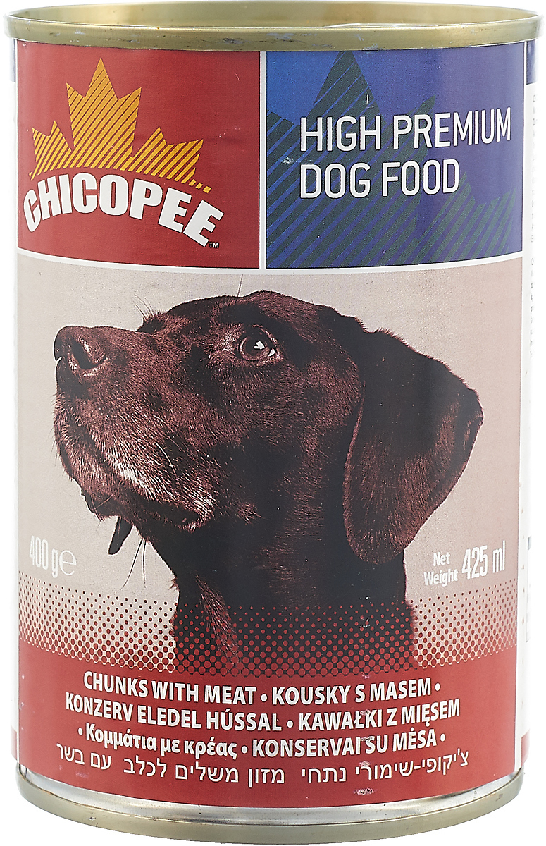 фото Консервы "Chicopee" для собак, с мясными кусочками в соусе, 400 г