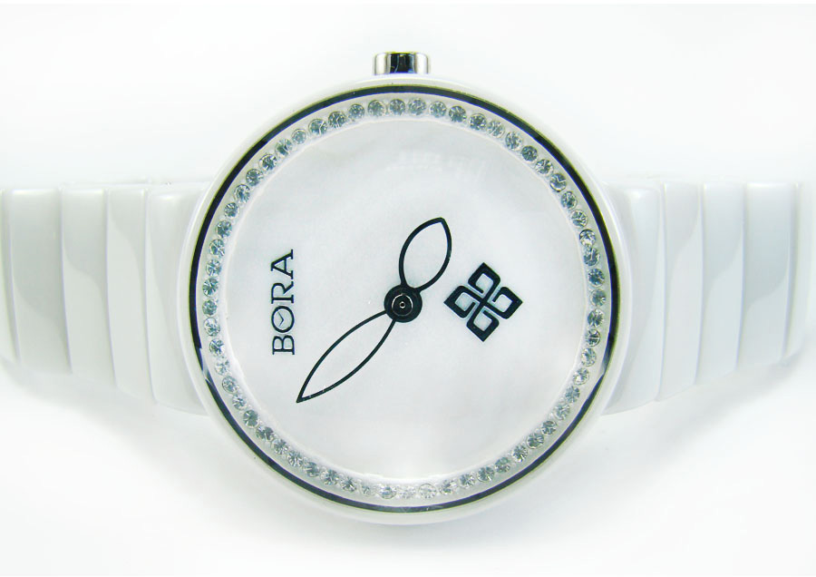 Часы наручные женские Bora, цвет: белый. T-B-8644-WATCH-WHITE