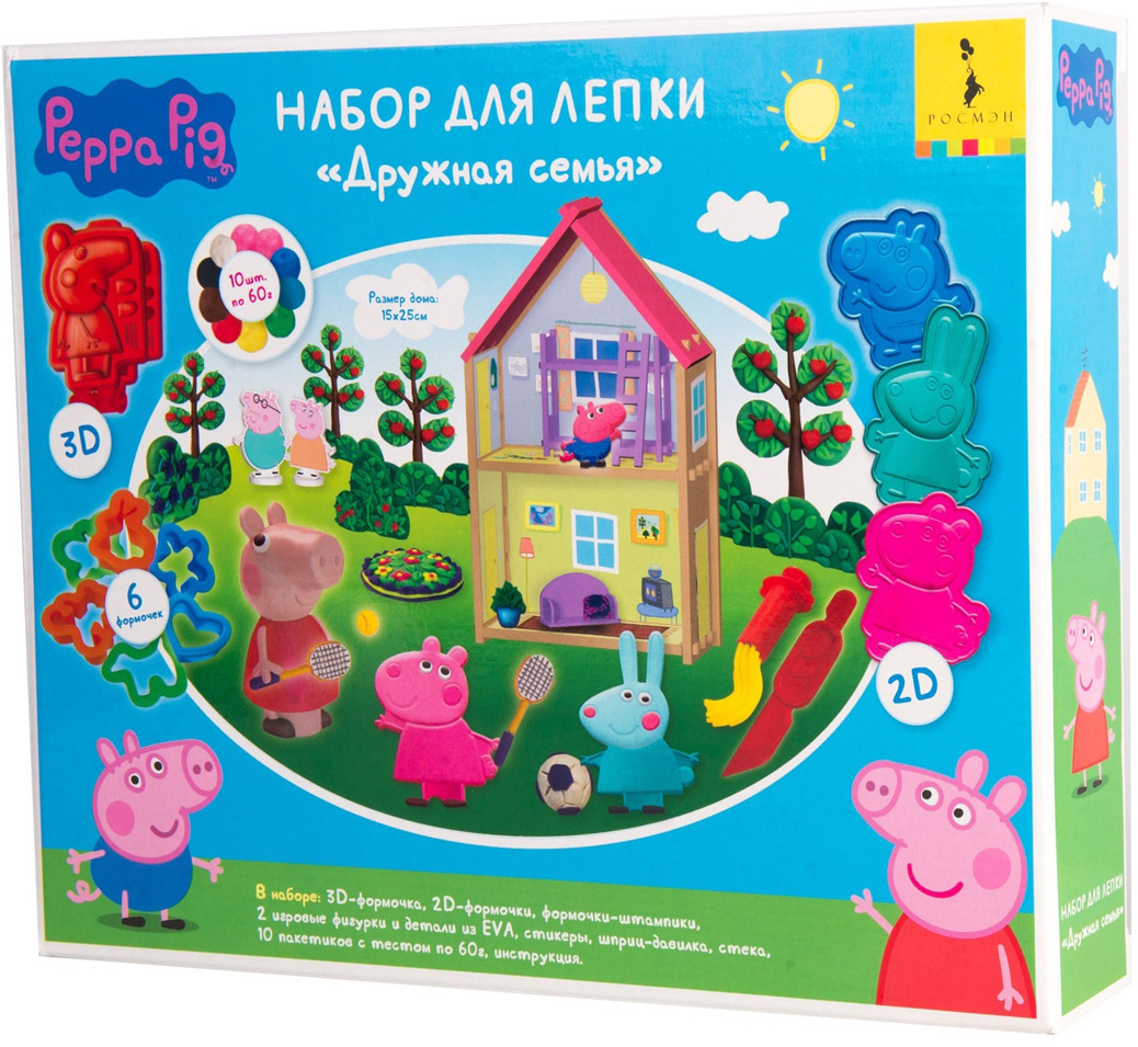 фото Peppa Pig Набор для лепки Дружная семья Peppa pig (свинка пеппа)