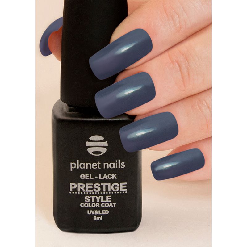 фото Гель-лак Planet Nails, "PRESTIGE STYLE" - 408, 8 мл серый шифер