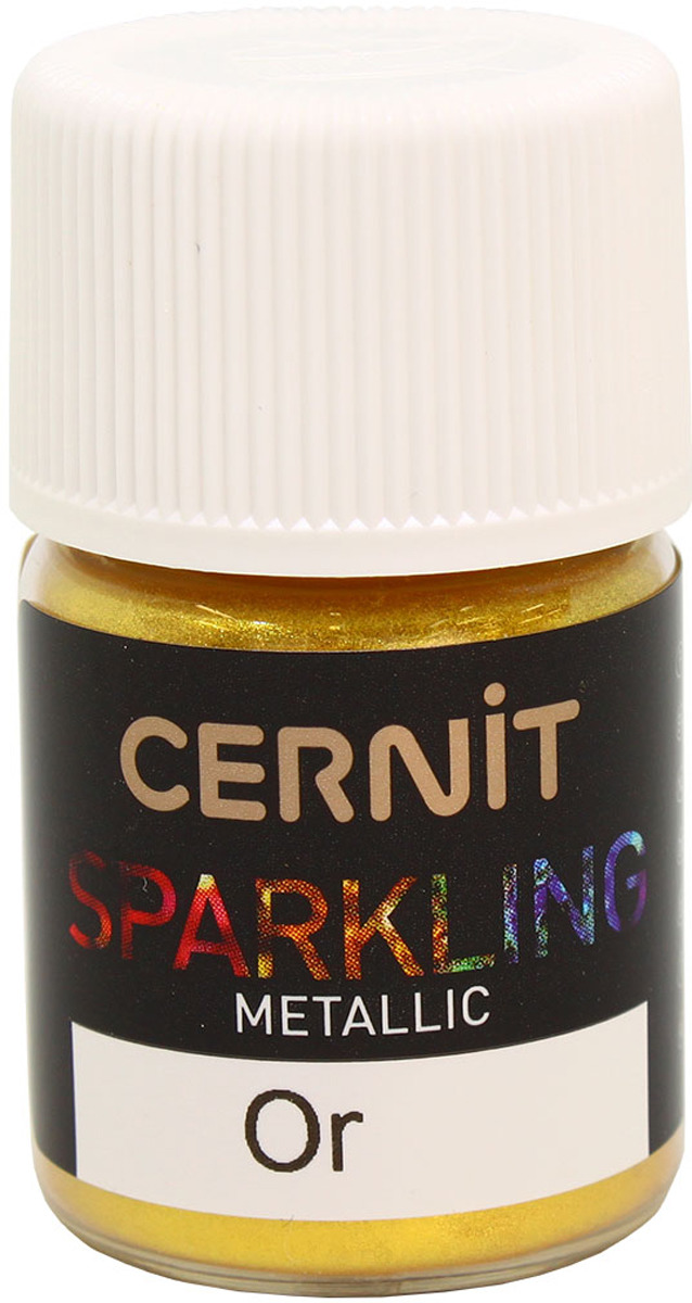 фото Пигмент Cernit Sparkling Powder, металлик, цвет: золотой, 3 г