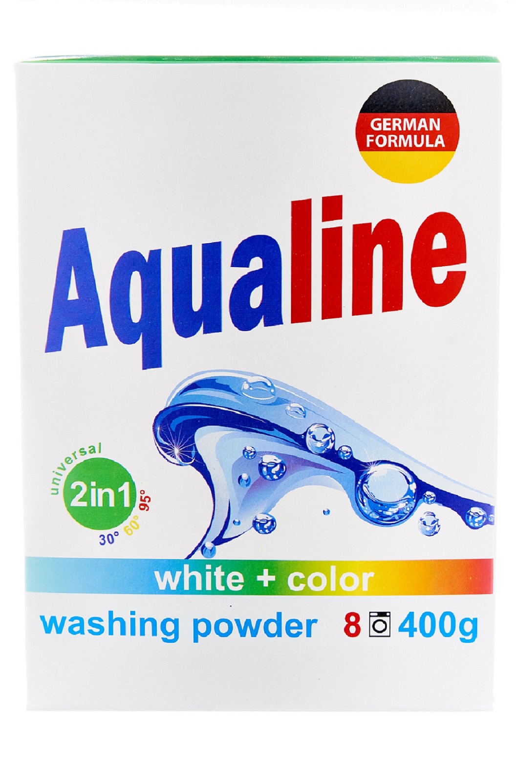 фото Стиральный порошок Aqualine / Аквалайн Порошок для стирки белья "Аквалайн", универсальный, 0,4кг, белый, 0.4