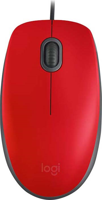 фото Мышь Logitech M110 SILENT Red USB (910-005489)