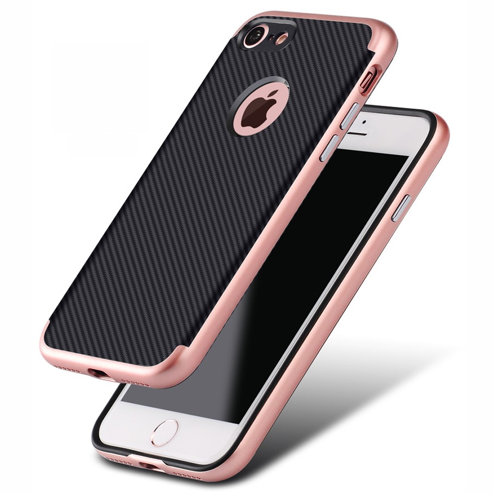 фото Чехол Eva для Apple iPhone 6/6s, пластиковый, цвет: черный, розовый
