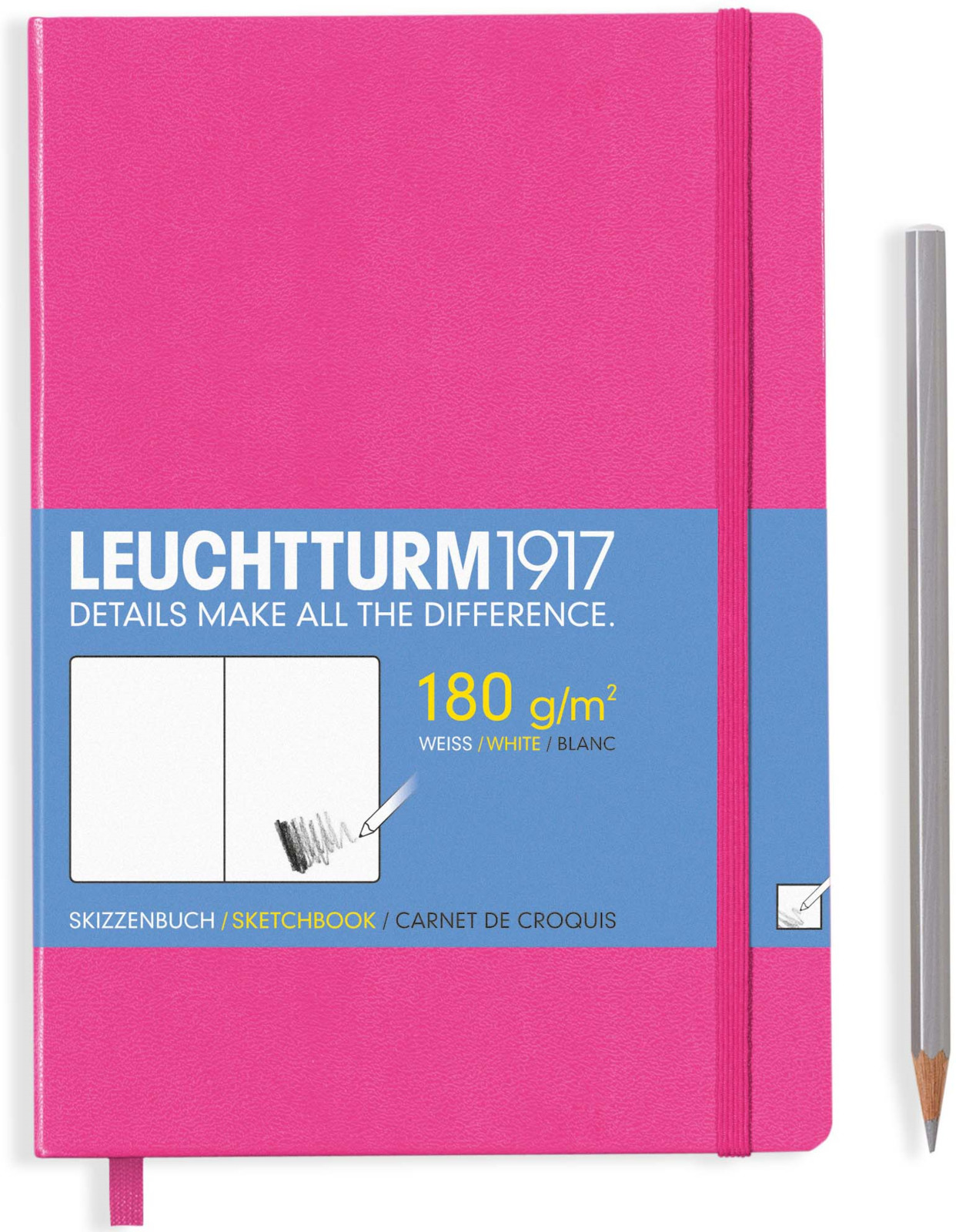 фото Записная книжка Leuchtturm, цвет: розовый, A5, 48 листов