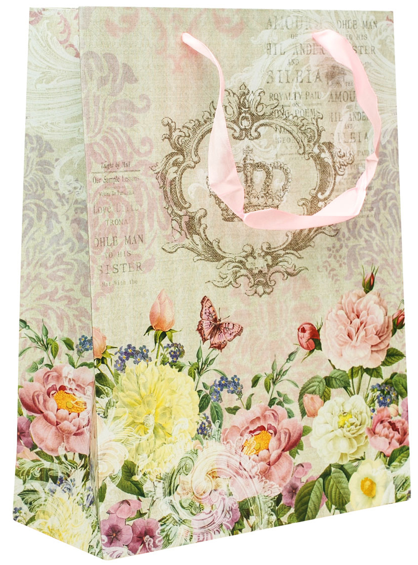 фото Пакет подарочный Perfect Craft "Розовый сад", 26,6 х 35 х 11,4 см