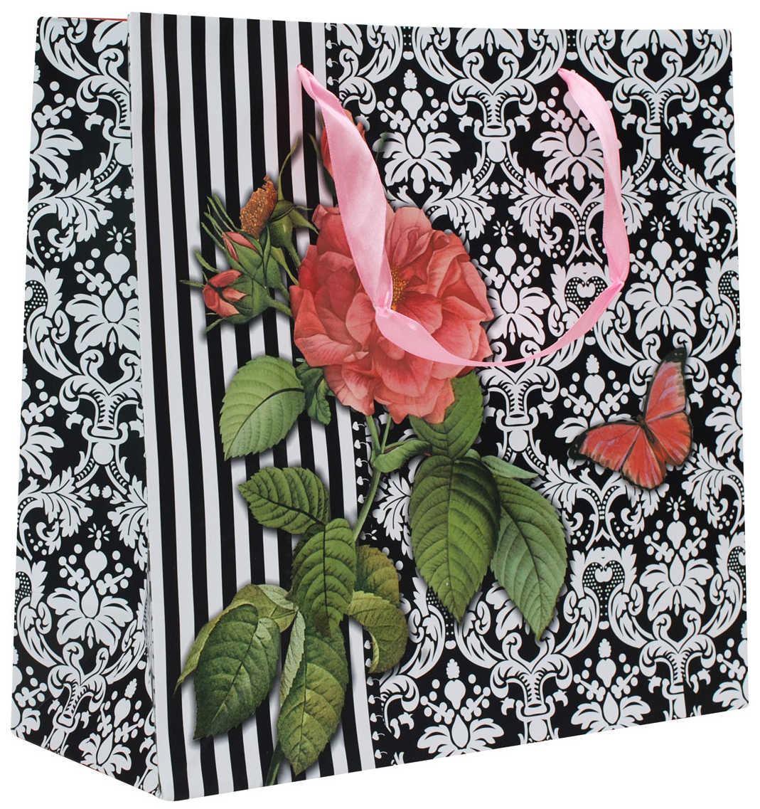 фото Пакет подарочный Perfect Craft "Бархатная роза", 29,8 х 29,8 х 12,8 см