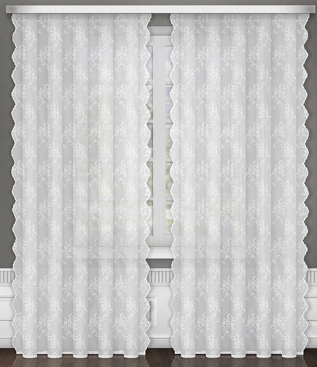 фото Тюль ТД Текстиль "Успех", на ленте, цвет: белый, 150 х 250 см, 1 шт