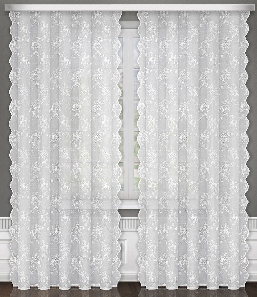 фото Тюль ТД Текстиль "Успех", на ленте, цвет: белый, 150 х 270 см