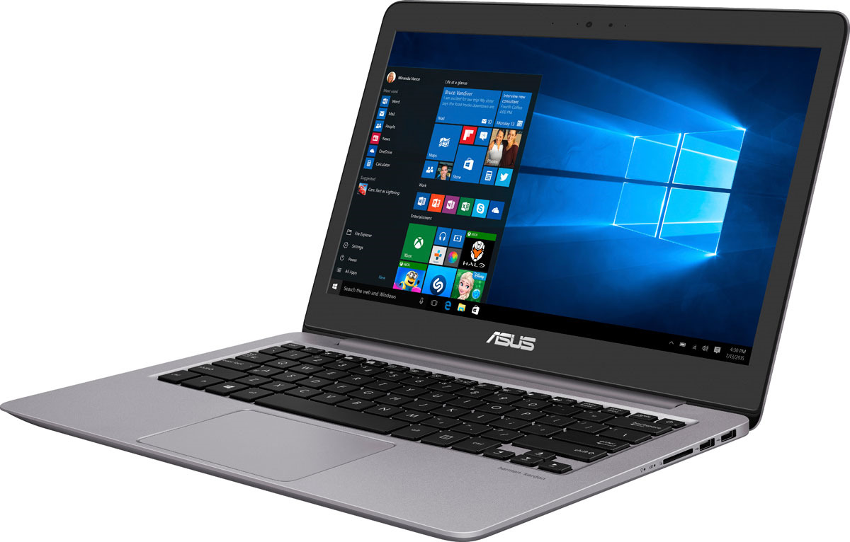 фото Ноутбук ASUS ZenBook U310UA, 90NB0CJ1-M17870, 13.3", серый