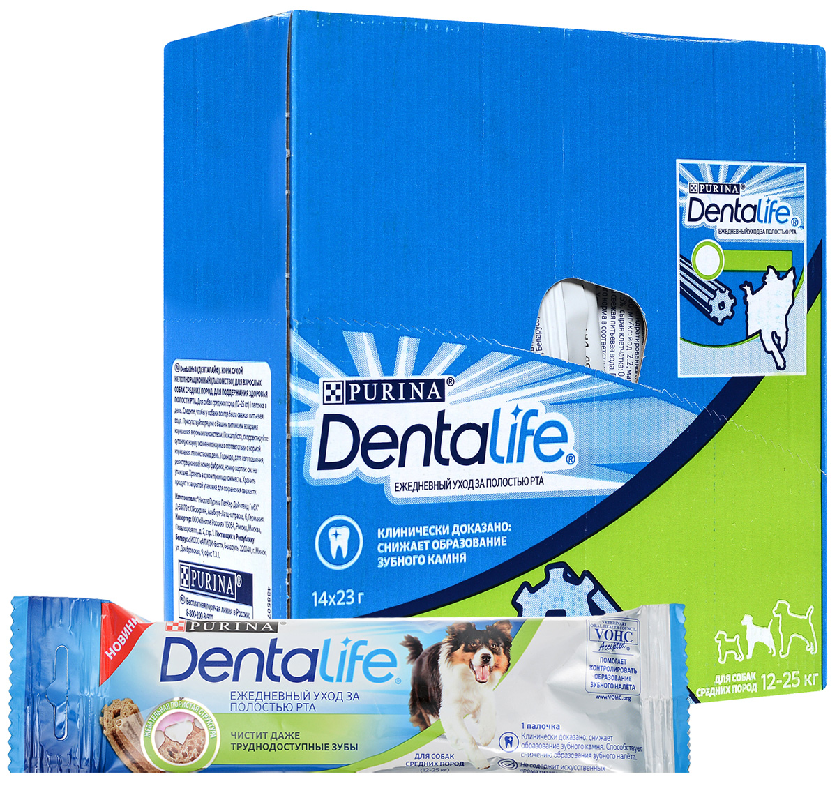 фото Лакомства для собак средних пород DentaLife, 23 г х 14 шт УПАКОВКА