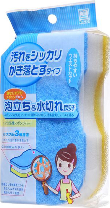 фото Губка для чистки ванн Kokubo "Воздушная. Aero Sponge", жесткая