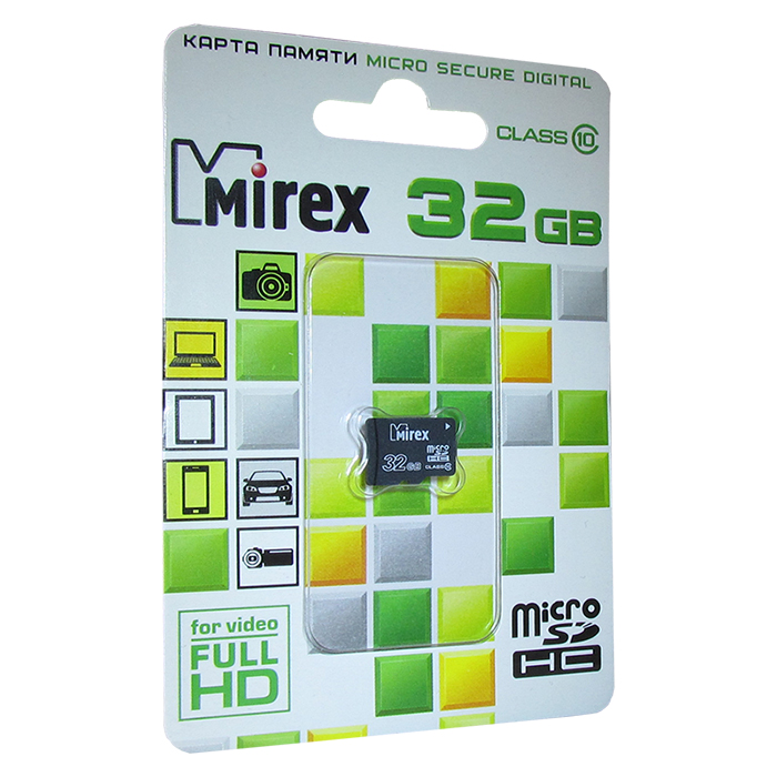 фото Карта памяти Mirex 32GB Class10, черный