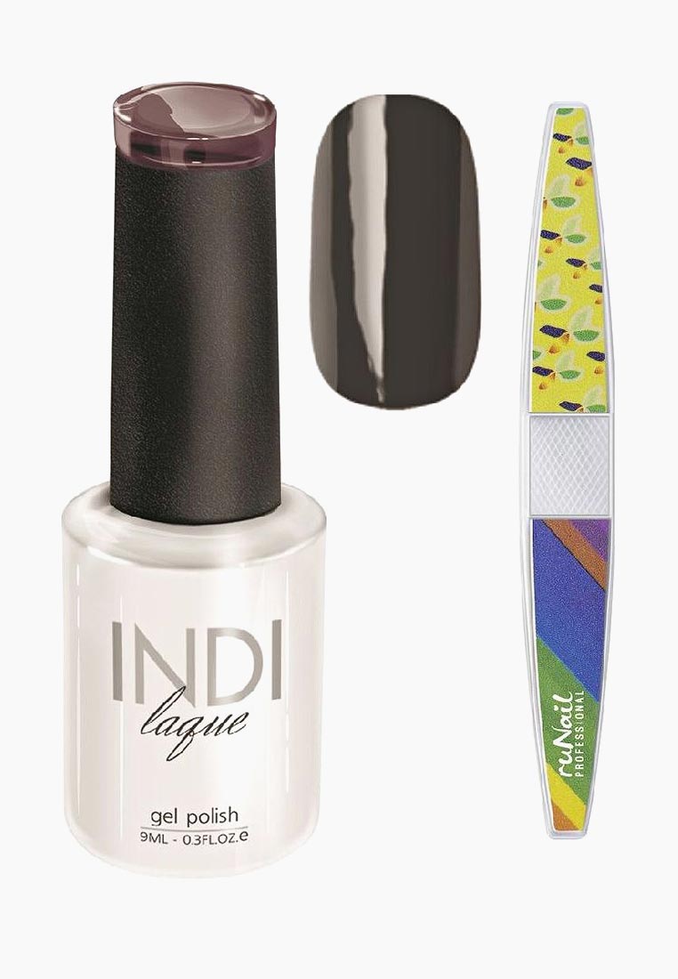 фото Набор для нейл-арта RuNail Professional пилка для ногтей и Гель-лак INDI laque Тон №3096 9