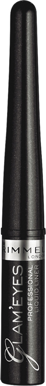 фото Жидкая подводка для глаз Rimmel Glam'eyes Professional Liquid Liner, тон 001, 3,5 мл