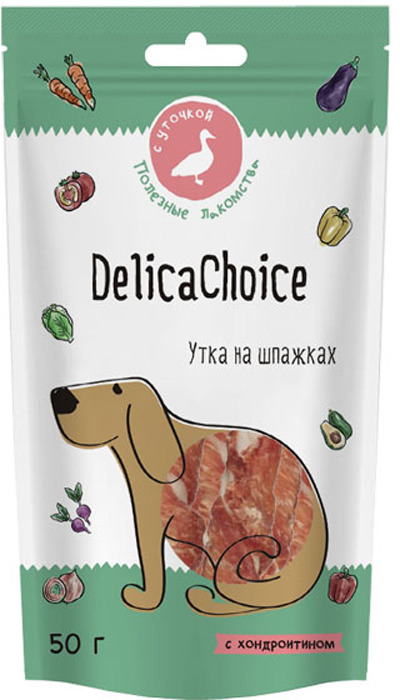 фото Лакомство для собак DelicaChoice "Утка на шпажках", 50 г