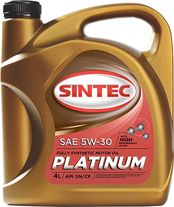  масло Sintec Platinum 5W-30 Синтетическое 4 л —  в .