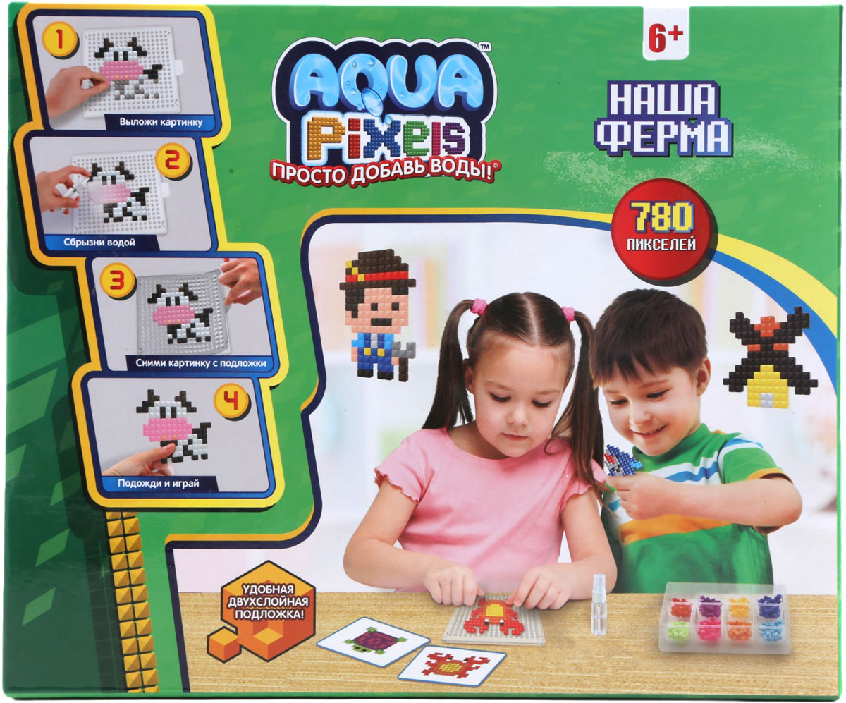 фото Мозаика 1TOY Aqua Pixels "Наша ферма"