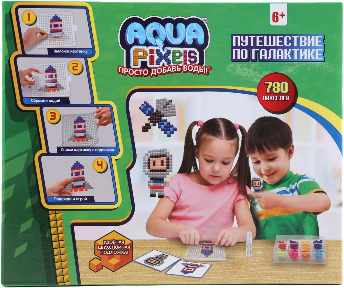 фото Мозаика 1TOY Aqua Pixels "Путешествие по галактике"