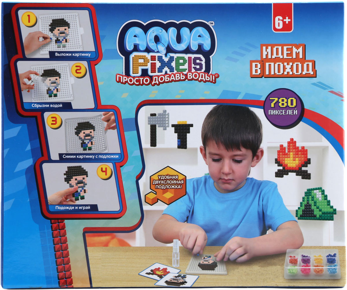 фото Мозаика 1TOY Aqua Pixels "Идем в поход"