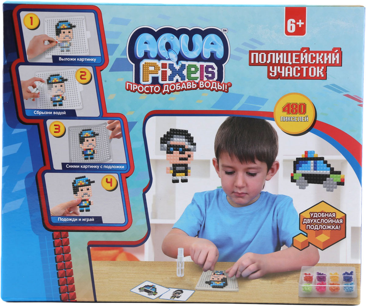 фото Мозаика 1TOY Aqua Pixels "Полицейский участок"