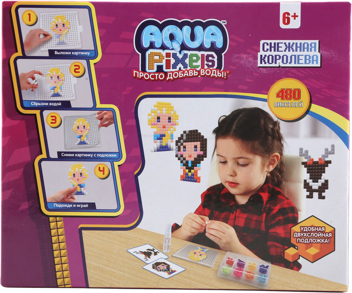 фото Мозаика 1TOY Aqua Pixels "Снежная королева"