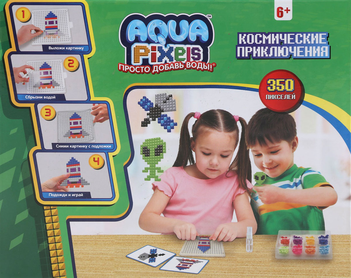 фото Мозаика 1TOY Aqua Pixels "Космические приключения"