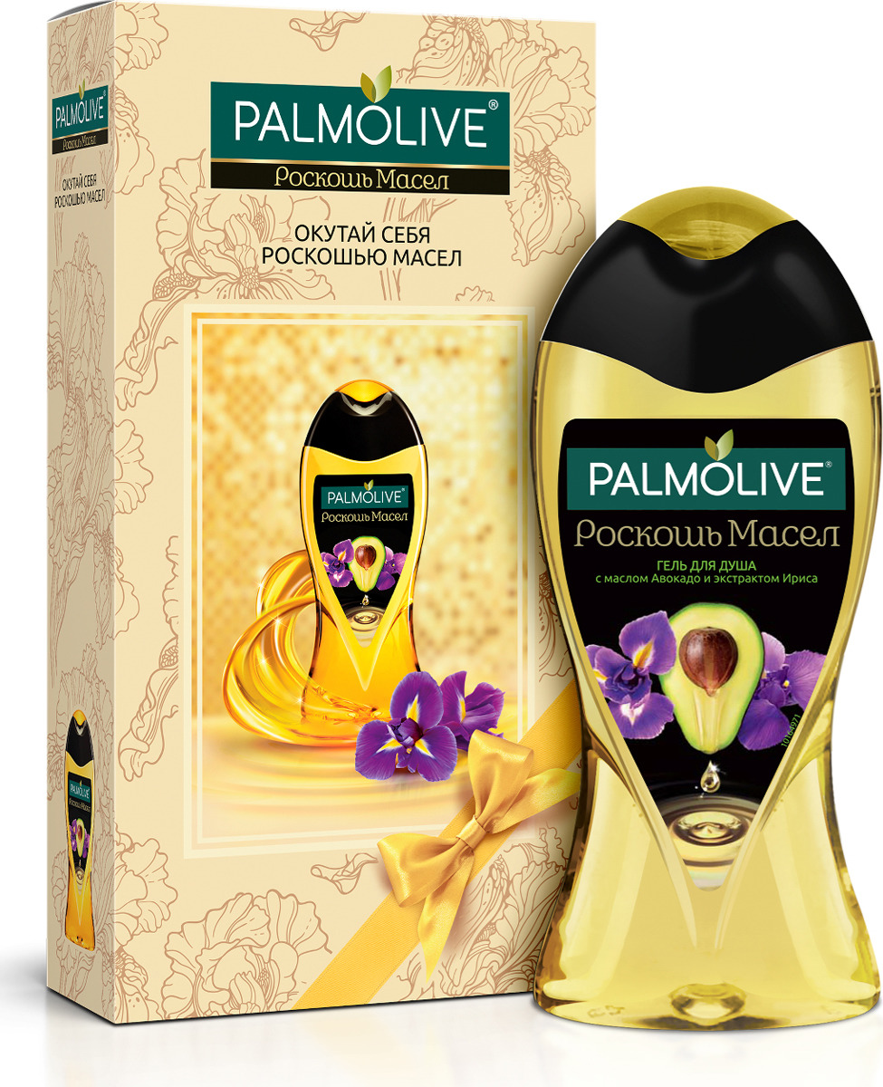 фото Гель для душа Palmolive "Роскошь масел", с маслом Авокадо и экстрактом Ириса, в подарочной упаковке, 250 мл