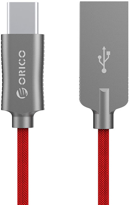 фото Кабель Orico HCU-10, Red USB 2.0 - USB Type-C (1 м)