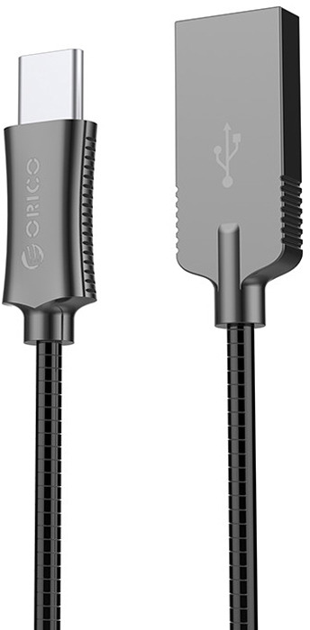 фото Кабель Orico HTS-10, Black USB 2.0 - USB Type-C (1 м)