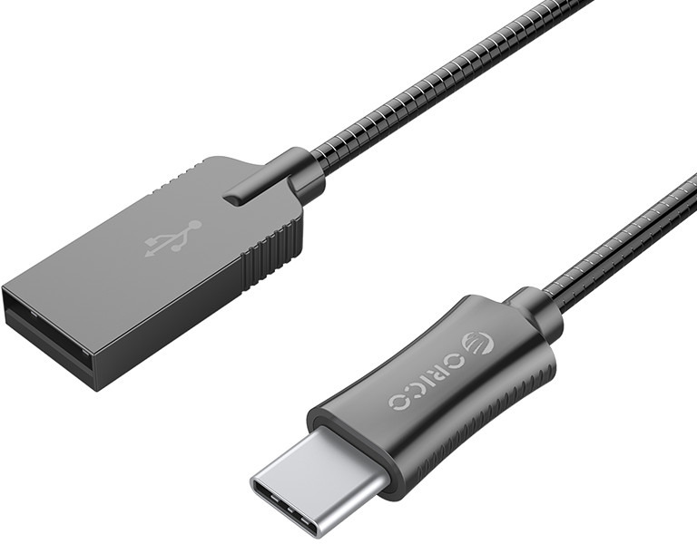 фото Кабель Orico HTS-10, Black USB 2.0 - USB Type-C (1 м)