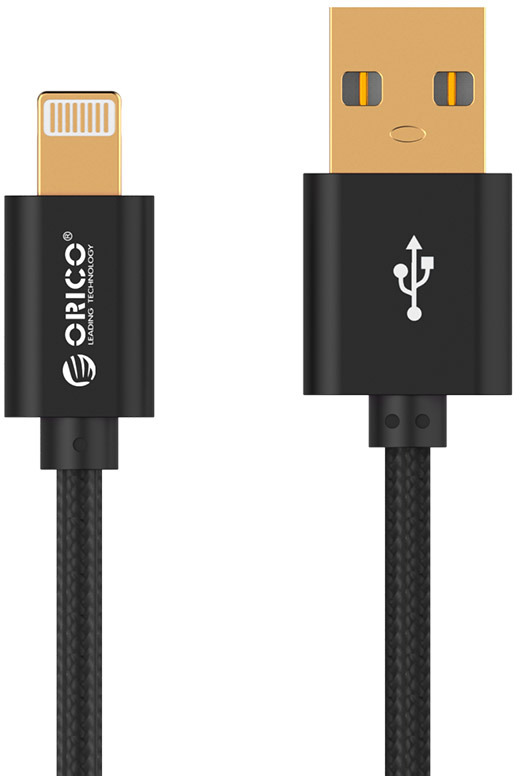 фото Кабель Orico LTF-10, Black USB 2.0 - Lightning (1 м)