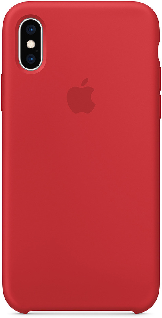 фото Чехол Apple Silicone Case для iPhone XS, Red