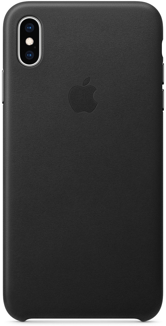 Чехол Apple Leather Case для iPhone XS Max, Black