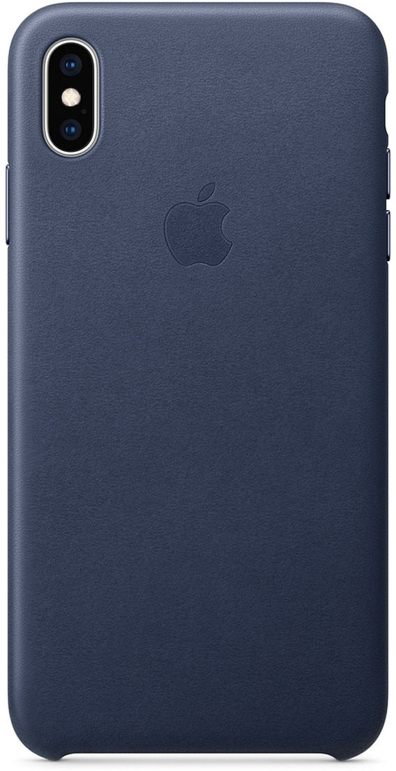 фото Чехол Apple Leather Case для iPhone XS Max, Midnight Blue