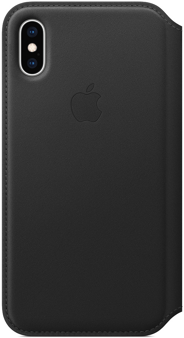 фото Чехол Apple Leather Folio для iPhone XS, Black