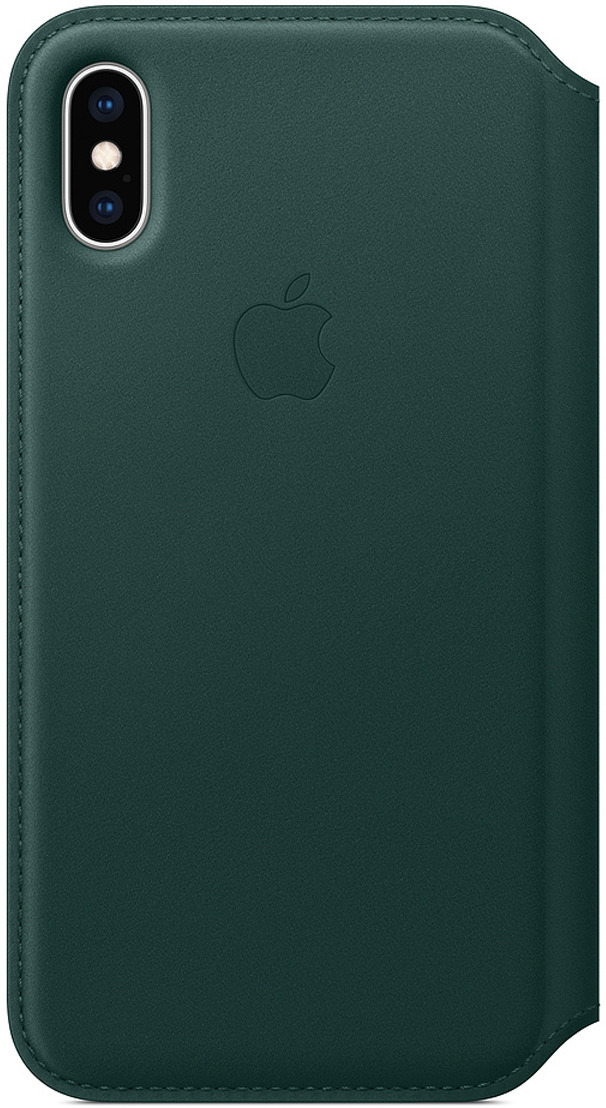 фото Чехол Apple Leather Folio для iPhone XS, Forest Green