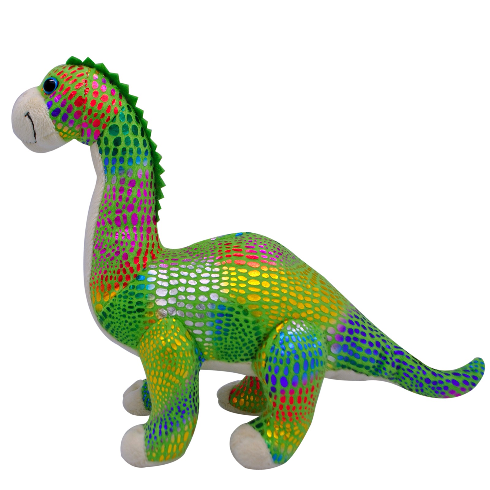 фото АБВГДЕЙКА Мягкая игрушка Динозавр Диплодок, 40 см, синий