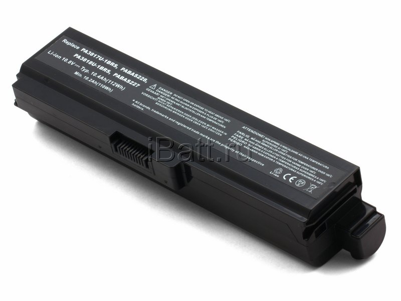 Аккумуляторная батарея iBatt iB-A499H 10400 мАч. Совместима с Toshiba PA3817U-1BRS, PA3816U-1BRS, PABAS228, PA3819U-1BRS, PABAS230, PABAS227, PABAS229, PA3819U-1BAS, PA3817U-1BAS, PA3818U-1BRS, PA3818U-1BAS Аккумуляторная батарея iBatt iB-A499H 10400 мАч. Совместима с Toshiba PA3817U-1BRS, PA3816U-1BRS, PABAS228, PA3819U-1BRS, PABAS230, PABAS227, PABAS229, PA3819U-1BAS, PA3817U-1BAS, PA3818U-1BRS, PA3818U-1BAS