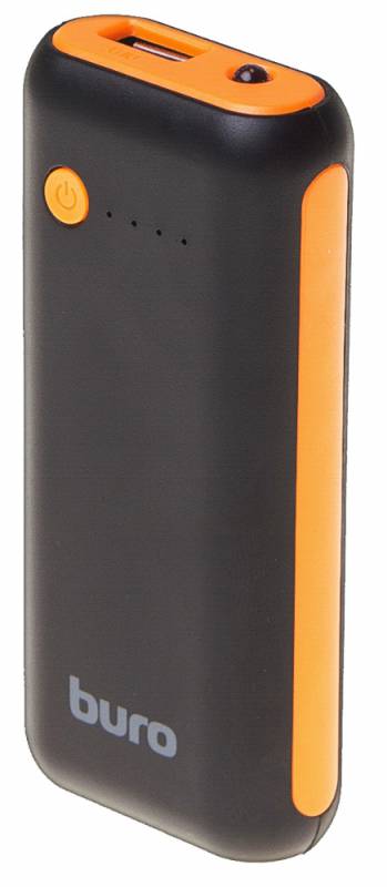 фото Мобильный аккумулятор Buro RC-5000BO Li-Ion 5000mAh 1A черный/оранжевый 1xUSB
