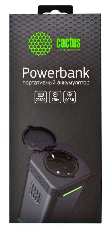 Внешний аккумулятор (Power Bank) Cactus Мобильный аккумулятор Cactus CS ...