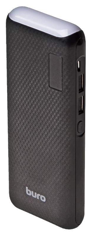 Мобильный аккумулятор Buro RC-12750B Li-Ion 12750mAh 1A+1A, цвет: черный