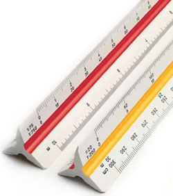 Линейка Rotring Centro Surveying, 818312, трехгранная шкала, 30 см Линейка Rotring Centro Surveying, 818312, трехгранная шкала, 30 см