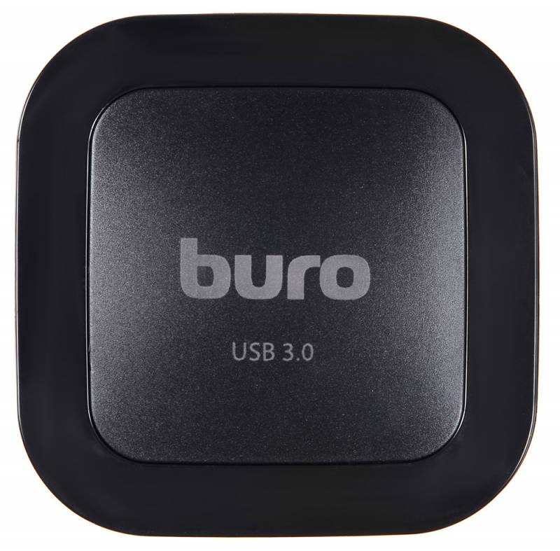 Устройство чтения карт памяти Buro, USB3.0, BU-CR/HUB3-U3.0-C004, черный