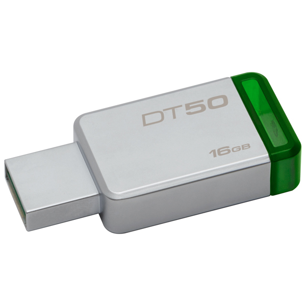 фото USB-накопитель Kingston DataTraveler 50 16GB, DT50/16GB, green