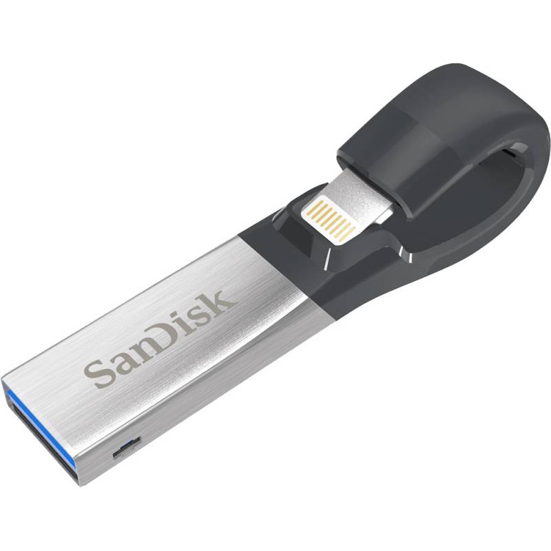 фото Флеш Диск Sandisk 16Gb iXpand SDIX30C-016G-GN6NN USB3.0 серебристый