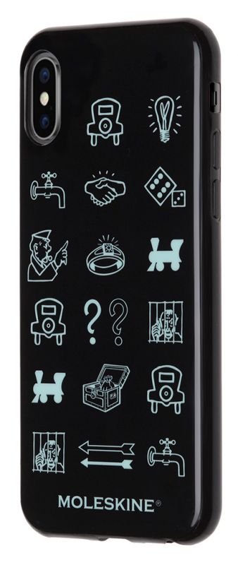 Чехол клип-кейс Moleskine для Apple iPhone X IPHXXX MONOPOLY Icons, 1083181, черный Чехол клип-кейс Moleskine для Apple iPhone X IPHXXX MONOPOLY Icons, 1083181, черный