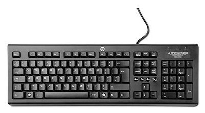Клавиатура HP Classic Multimedia USB, WZ972AA, черный