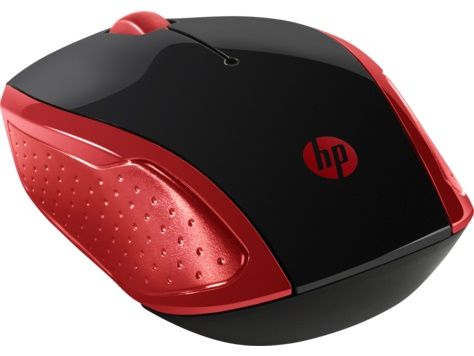 Мышь HP 200 Emprs оптическая 1000dpi беспроводная USB для ноутбука 2but, 2HU82AA, красный